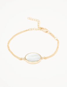 Bracelet Olivia - Nacre blanche