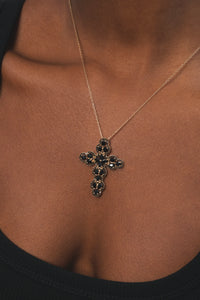 Collier Joséphine - Pierres fines onyx noir & Onyx noir